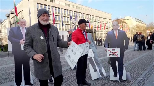 Protesters in Slovenia unsuccessfully approach US embassy, urge voting in parliamentary elections