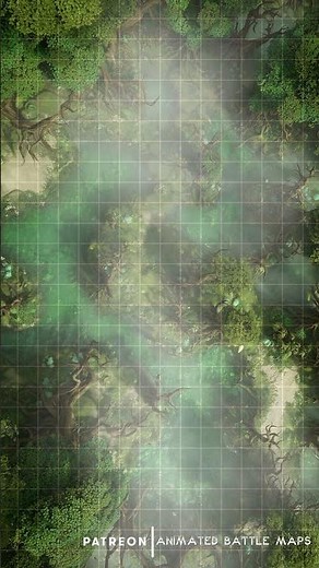 D&D | Dreamroot Swamp Part 6 Grid | Animated Battle Maps