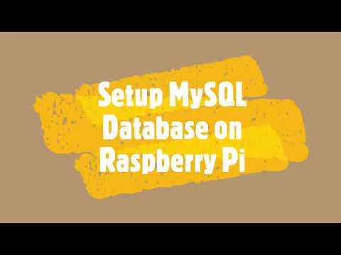 Setup MYSQL Database on Raspberry Pi