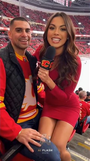 NHL Reporter's New Way to Interview Calgary Flames Fans #nhl #nhlhighlights #nhlshorts #icehockey