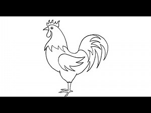 || How to draw COCK step by step ||, || COCK drawing for kids ||, || easy simple draw COCK ||