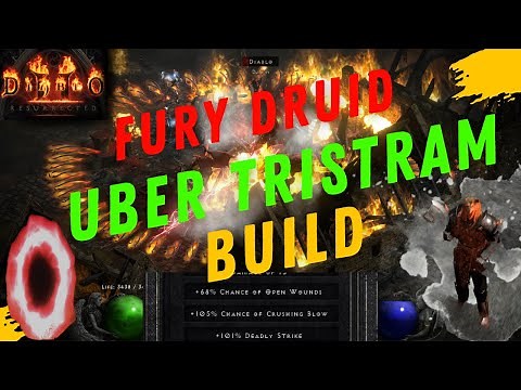 DIABLO 2 RESURRECTED FURY DRUID UBER TRISTRAM BUILD