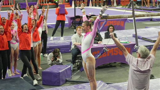 Clemson gymnastics sets season highs as Tigers beat North Carolina in Top 20 meet
