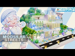 Modular Streets House Build Tutorial #heartopia Heartopia Building Tutorial | Heartopia House Design