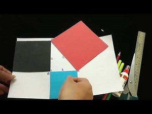 Activity & model for Pythagoras Theorem. Class 7- Triangles and its Properties. CBCE pattern. NCERT.