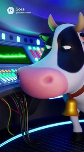 Cow sabotages the aliens ship. #cow #funnyvideo