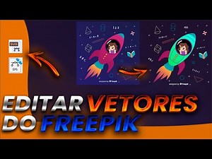 😱[FÁCIL E RÁPIDO] COMO EDITAR VETORES DO FREEPIK *Illustrator e Corel DRAW*