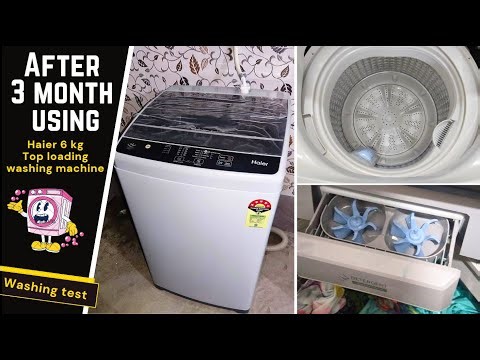 After 3 Month Using - Haier 6 kg 5Star Oceanus Wave Drum Washing Machine Automatic Top Load HWM60-AE