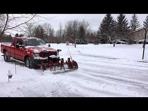 Hiniker C Snow Plow on 03 Ford F-250 in WI
