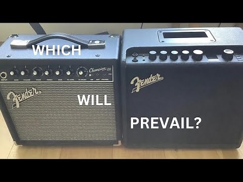 Fender Mustang LT25 vs Champion 20 - Battle of the Practice Amps!