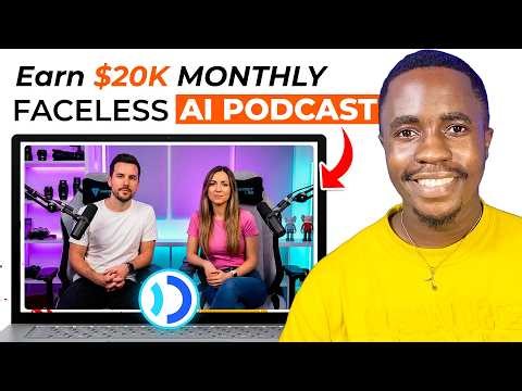 Start a VIRAL Zero-Cost Automated Faceless AI Podcast CHANNEL & Earn $20K/Month! - No Skill Needed
