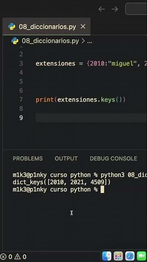 Saludos Pydawans. ¿Saben cómo funciona el método keys() en los diccionarios en python?