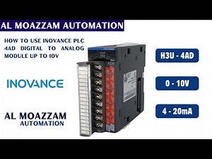 How to Use INOVANCE PLC H3U-4DA Digital to Analog Module for Output Voltage Up to 10V