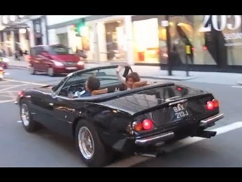 RARE Ferrari Daytona driving in London