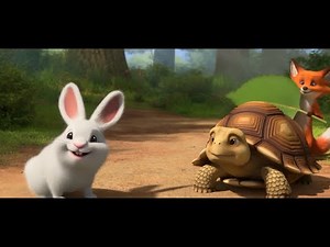 Rabbit & Tortoise Race | Video & Song in English for Kids