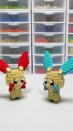 Plusle & Minun #legotiktok #legomoc #lego_pokemon #pokemon #stopmotion
