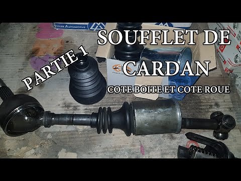 Soufflet de cardan SIMPLE et RAPIDE, coté roue et boite