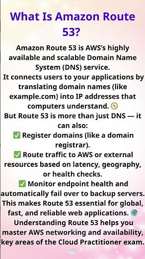 What Is Amazon Route 53? | DNS and Traffic Routing Explained 🌐