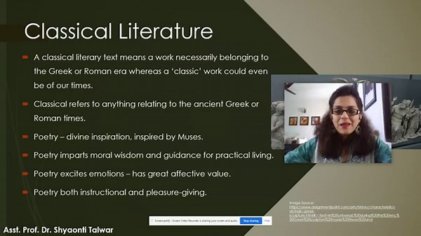 Classical Criticism Lec 1