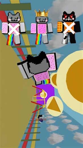 Nyan Cat vs The Dropper Obby Level 35 #shorts #roblox #robloxshorts