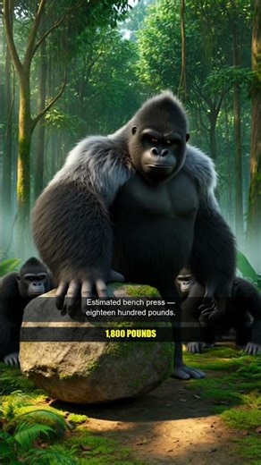 A Gorilla Can Bench Press 1,800 Pounds #shorts