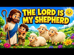 The Lord is My Shepherd 🐑 | Beautiful Bible Song for Children| Psalm 23