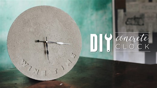 The surprising joy of making a concrete clock