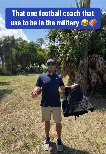 Football Coach Practices with Military Precision