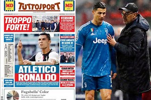 Cristiano Ronaldo fighting to be fit to face old rivals Atletico Madrid after being sidelined at Juventus with injury