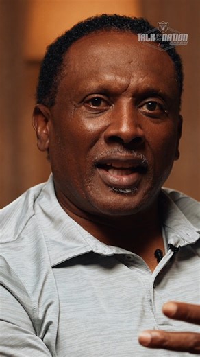 Tim Brown has a message for #RaiderNation! This and more on Talk of the Nation. LIVE now on YouTube ⬇️ | Las Vegas Raiders