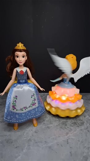 Very cute spinning frozen Elsa , mermaid , Cinderella and Belle | Anne Ann