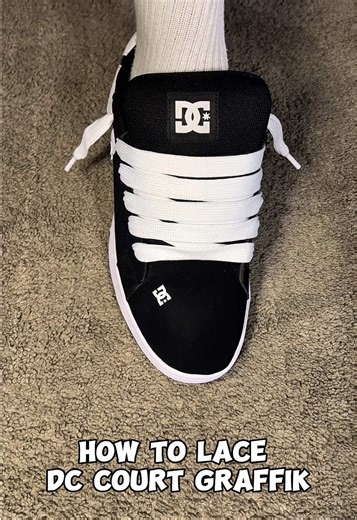 How to lace DC Court Graffik #sneakers