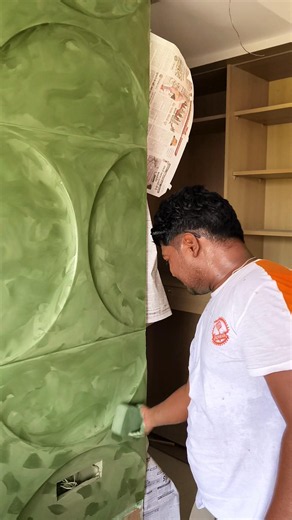 Nilaya Arc lime Wash texture design by Asian Paints Nova Colour #texture #limewash #shorts