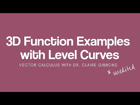 3D Function Examples with Level Curves (unedited)