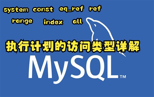 【华育兴业-戚爱斌】4.执行计划的访问类型有哪些？ref与eq_ref有什么区别？索引覆盖是什么意思？const与system有什么区别？