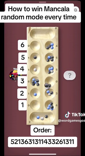 Even if its random I still obliterate my opponents in mancala #imsggames #imsg #gamepigeon #anagrams #wordhunt #wordbites #pool #8ballpool #darts #mancala #mancalaavalalanche