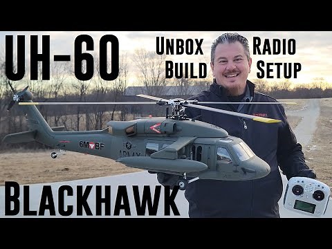 FlishRC - UH-60 Black Hawk - RTF 500 Class - Unbox, Build, & Radio Setup