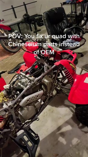 *Snaps and totals entire top end first ride* #400ex #sportquad #fourwheeler #honda #trx400ex #joke