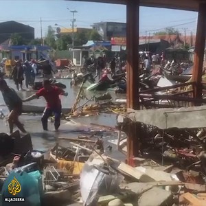 479K views · 6.3K reactions | Rescuers are digging by hand in search for survivors in the Indonesian island of Sulawesi, which is reeling from a 7.5-magnitude earthquake and tsunami. | Al Jazeera English | Facebook