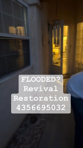 Gone for a few days and walk into this? Call us. Restoration with Integrity Revival Restoration 4356695032 | Revival Restoration and Construction