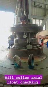 Coll mill roller axial float checking by dail gauge #everyone #work #collmill #roller #mechaniclife #reelsviralシ #usa | Mill Wright Technician