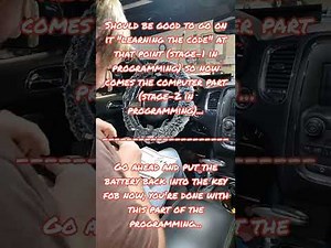2018 Durango Remote Start install, Start-X brand plug & play kit (2-stage programming involved)