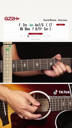 Starman by David Bowie Guitar Tutorial | Chords & Tab