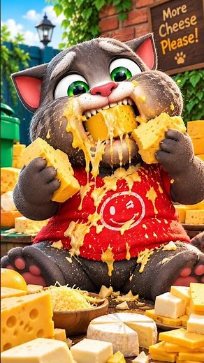 Talking Tom 🧀 Tom Eats Cheese! #Shorts #TalkingTom #GogoPlay