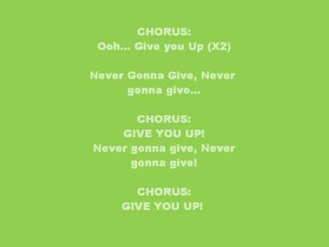 Official "Rick Roll" Lyrics (Never Gonna Give You Up - Rick Astley)