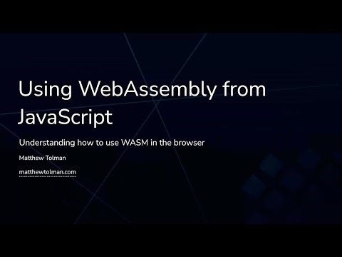 Using Web Assembly from JavaScript by Matthew Tolman - UtahJS SLC June 17, 2025