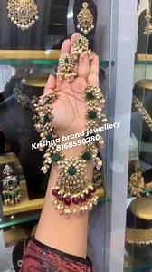#krishna brand jewellery #bridaljewelleryset #jewelrydesigner #kundanjewellery #Jewelry #booking no 081685 90280 #jewellerymaker | Krishna Brand Jewellery