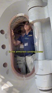 383K views · 5.1K reactions | We’re up on the navigation bridge today to take a look at the part of the ship that has the thickest armor, the Conning Tower! Watch to see not only how thick it is but also how much the door weighs. #militaryhistory #maritimehistory #interestingthings #history #navyships #ships #usnavy #battleship #historicships #philly #museumsoftiktok #shipsoftiktok #museumvisit #historymuseum | Battleship New Jersey | Facebook