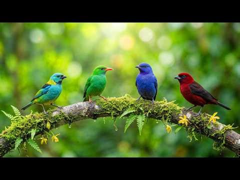 (No Ads) Tranquil Piano Music 🌿 Bird Sounds & Nature Ambience for Focus and Relaxation