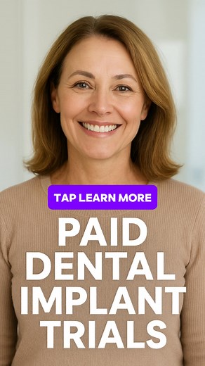 There are 3 spots open for a paid dental implant trial in your area, tap the link now | Sal's Finds
